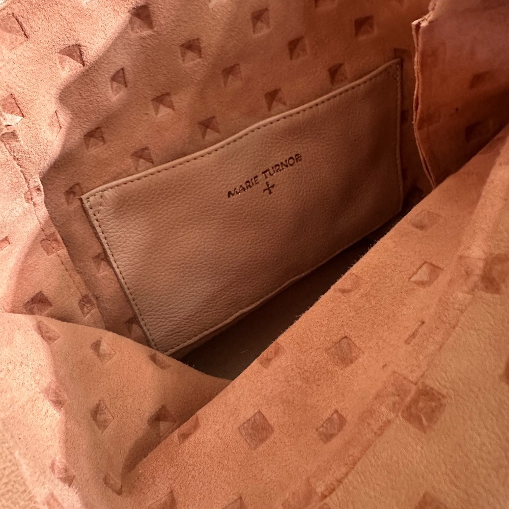 Marie‎ Turnor Pyramid Stud lunch Bag Clutch Rose - Picture 7 of 10